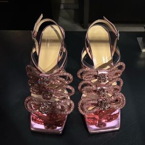 Mach & Mach Triple Bow Square Heel